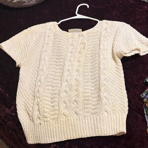 Cream Cable Knit Sweater